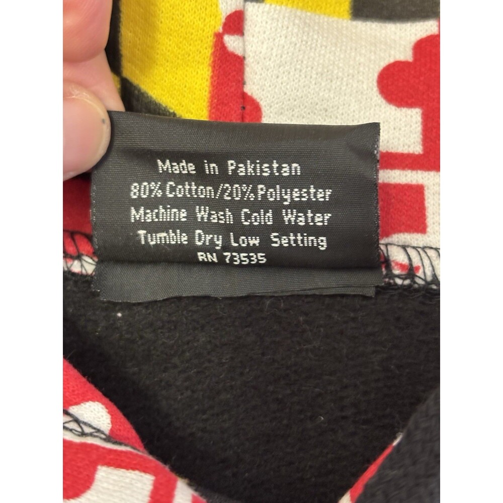 State Of Maryland Flag Black Hoodie Large - Picture 5 of 7